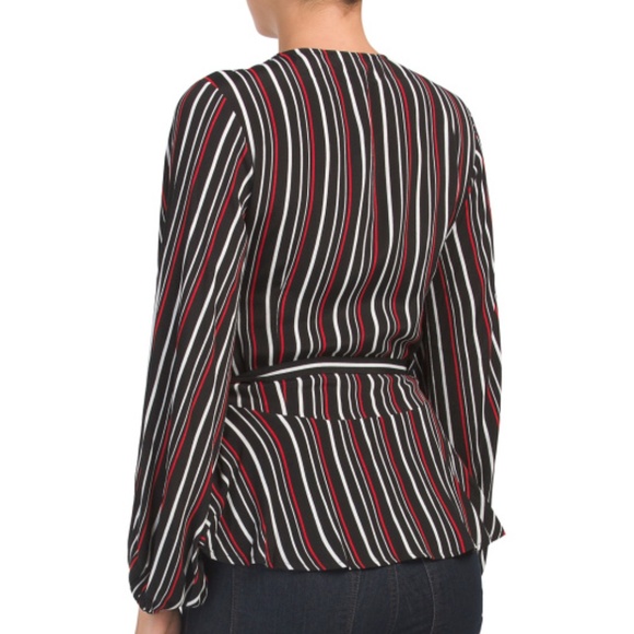 YUMI KIM Posh Life Striped Wrap Top - Picture 2 of 2